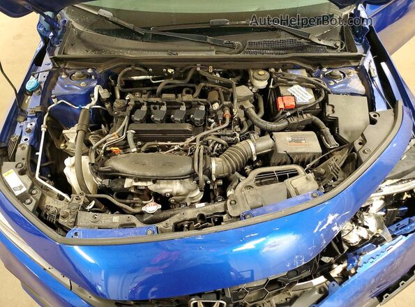 2HGFE1E56NH475551 2022 HONDA CIVIC Blue Սալոնի հետևի տեսք