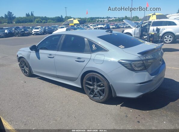 2HGFE1E57NH471881 2022 HONDA CIVIC Light Blue Задняя левая четверть