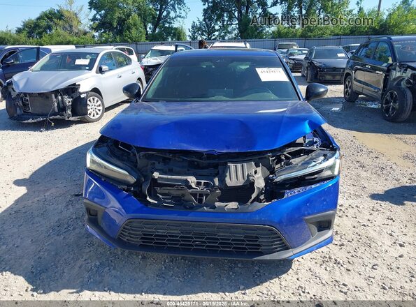 2HGFE1E58NH476099 2022 HONDA CIVIC Blue Rear interior view
