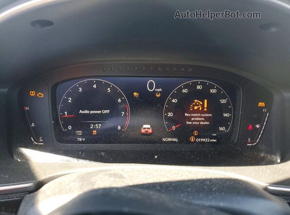 2HGFE1E58SH476955 2025 HONDA CIVIC Угольный Вид щитка приборов