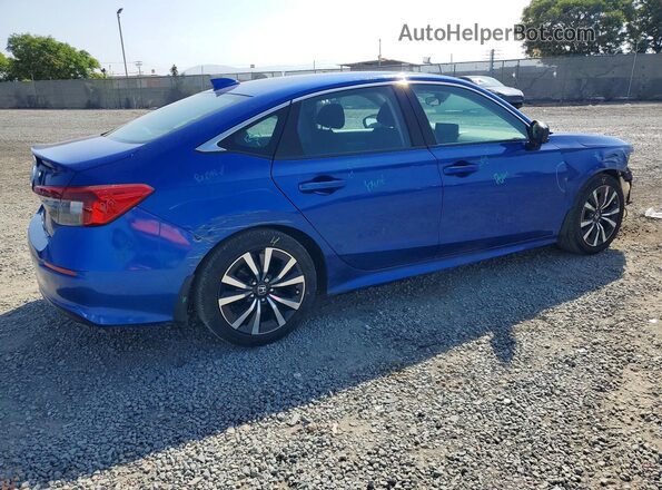 2HGFE1F70NH303838 2022 HONDA CIVIC Blue Rear right