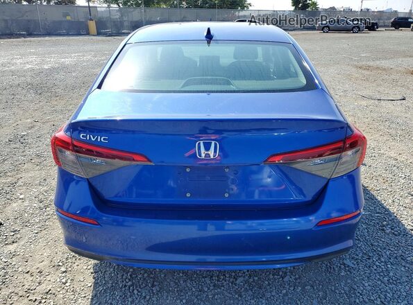 2HGFE1F70NH303838 2022 HONDA CIVIC Blue Rear view