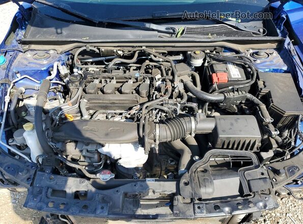 2HGFE1F70NH303838 2022 HONDA CIVIC Blue Rear interior view