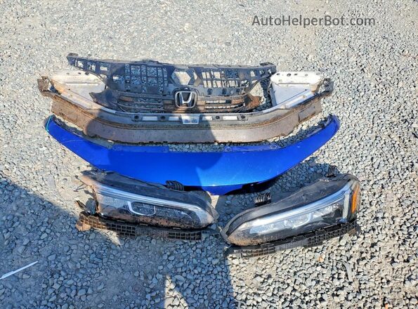 2HGFE1F70NH303838 2022 HONDA CIVIC Blue Engine compartment view