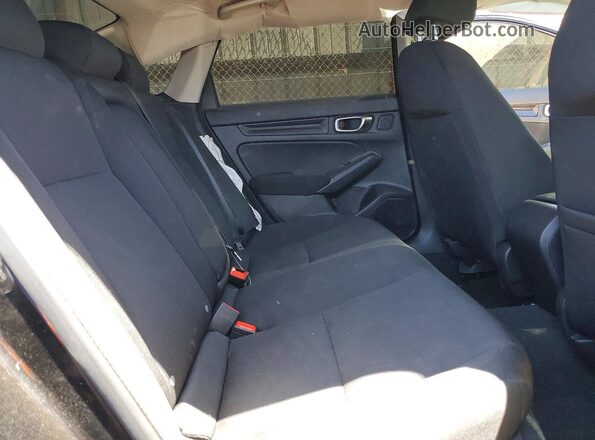 2HGFE1F70PH324448 2023 HONDA CIVIC Black უკანა სავარძლების ხედი