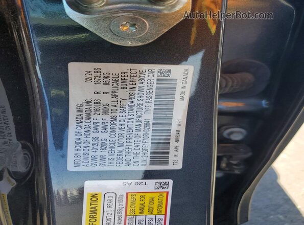 2HGFE1F70RH326641 2024 HONDA CIVIC Charcoal Вид підкапотного простору