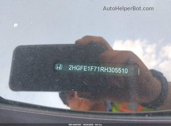 2HGFE1F71RH305510 2024 HONDA CIVIC White Widok komory silnika