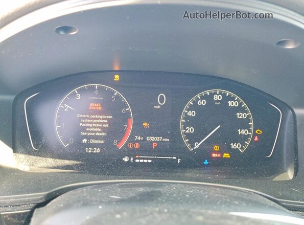 2HGFE1F72RH323711 2024 HONDA CIVIC White Вид щитка приладів