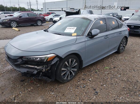 2HGFE1F73RH318050 2024 HONDA CIVIC Gray წინა მარცხენა ხედი სამი მეოთხედიდან