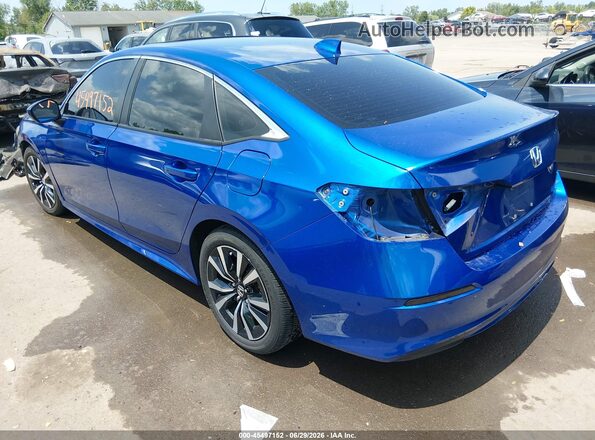 2HGFE1F74NH320965 2022 HONDA CIVIC Blue Tył lewy