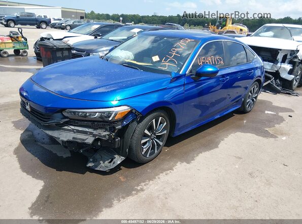 2HGFE1F74NH320965 2022 HONDA CIVIC Blue Przód lewy