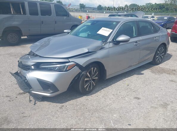 2HGFE1F74PH303750 2023 HONDA CIVIC Silver Առջևի ձախ երեք քառորդ տեսարան