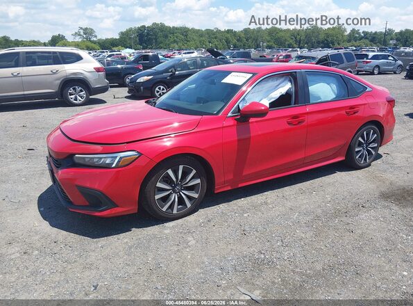 2HGFE1F74RH336864 2024 HONDA CIVIC Red წინა მარცხენა ხედი სამი მეოთხედიდან