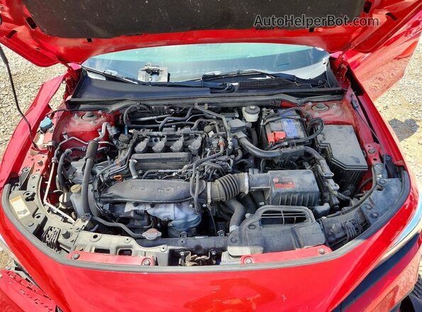 2HGFE1F75NH304564 2022 HONDA CIVIC Red უკანა სალონის ხედი