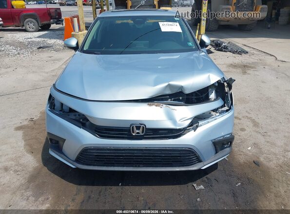 2HGFE1F75NH314057 2022 HONDA CIVIC Light Blue Вид спереди