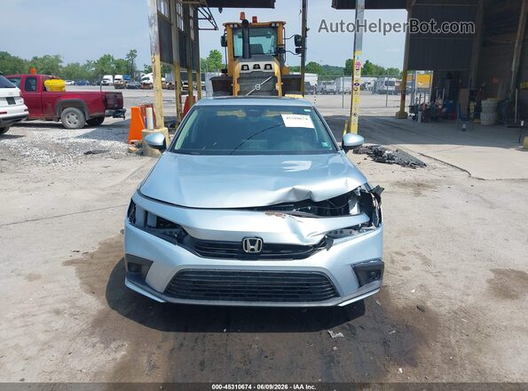 2HGFE1F75NH314057 2022 HONDA CIVIC Light Blue Вид задней части салона