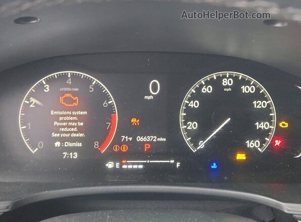 2HGFE1F75NH323759 2022 HONDA CIVIC Black Instrument cluster view