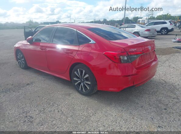 2HGFE1F76PH307816 2023 HONDA CIVIC Red Հետևի ձախ