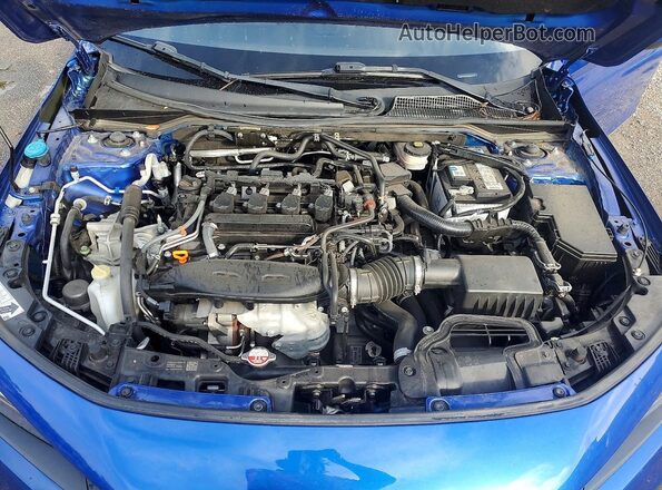 2HGFE1F77NH307224 2022 HONDA CIVIC Blue უკანა სალონის ხედი
