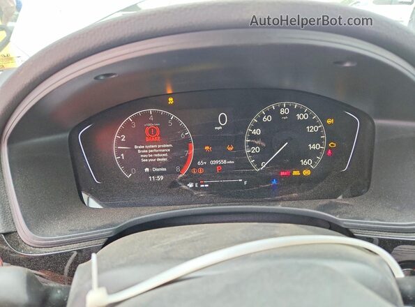 2HGFE1F77PH300311 2023 HONDA CIVIC Blue Instrument cluster view