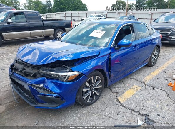 2HGFE1F77PH302043 2023 HONDA CIVIC Dark Blue Przód lewy