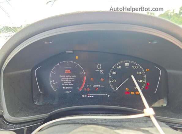 2HGFE1F77RH322537 2024 HONDA CIVIC Gray Вид щитка приладів