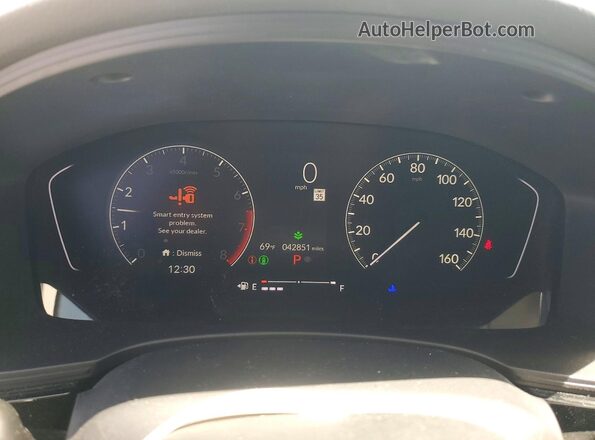 2HGFE1F78PH322902 2023 HONDA CIVIC White Вид щитка приладів