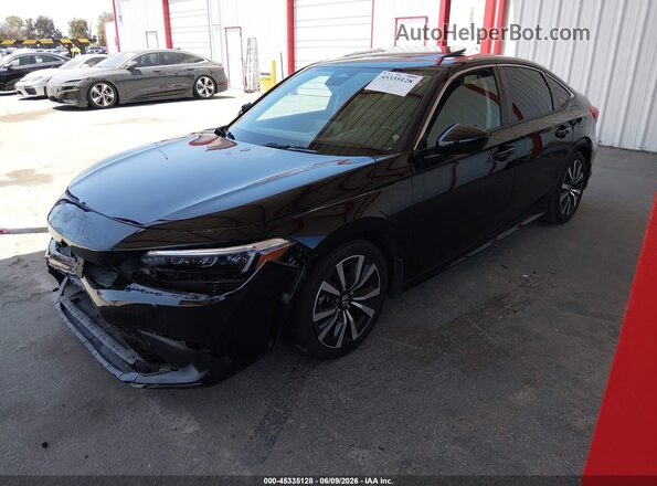 2HGFE1F78RH314267 2024 HONDA CIVIC Black წინა მარცხენა ხედი სამი მეოთხედიდან