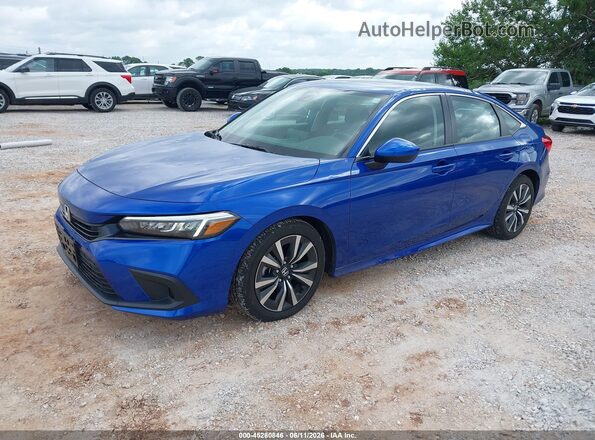2HGFE1F79RH335385 2024 HONDA CIVIC Синий Передняя левая четверть