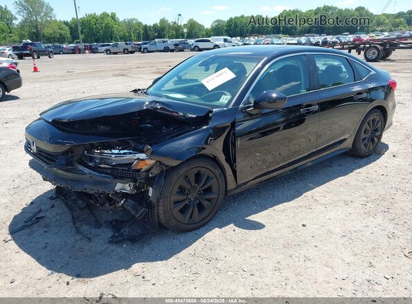 2HGFE1F7XNH310800 2022 HONDA CIVIC Черный Передняя левая четверть