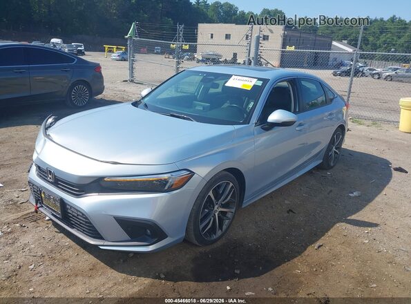 2HGFE1F90NH308703 2022 HONDA CIVIC Light Blue წინა მარცხენა ხედი სამი მეოთხედიდან