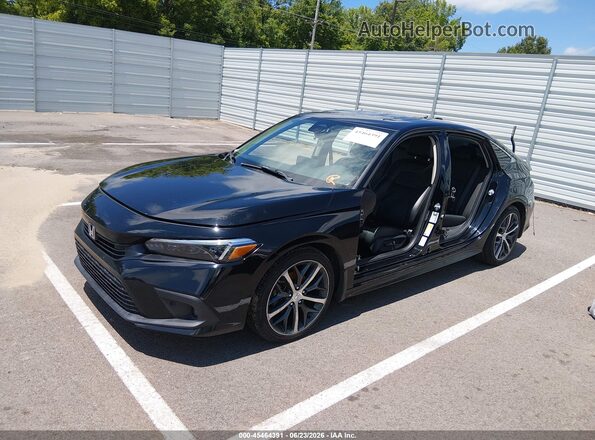 2HGFE1F92NH305267 2022 HONDA CIVIC Black წინა მარცხენა ხედი სამი მეოთხედიდან