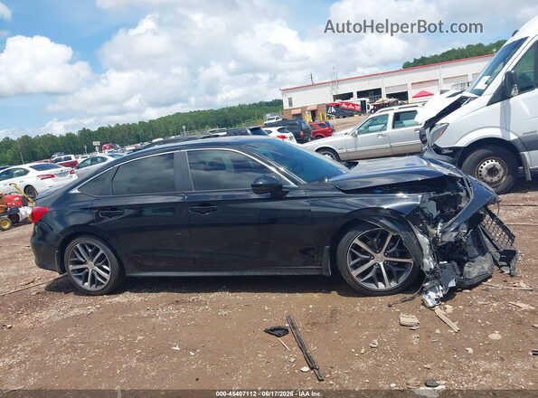 2HGFE1F92PH320712 2023 HONDA CIVIC Black უკანა სალონის ხედი