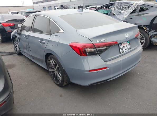 2HGFE1F93NH315791 2022 HONDA CIVIC Light Blue Trasero izquierdo