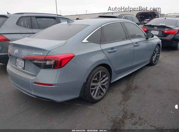 2HGFE1F93NH315791 2022 HONDA CIVIC Light Blue Trasero derecho