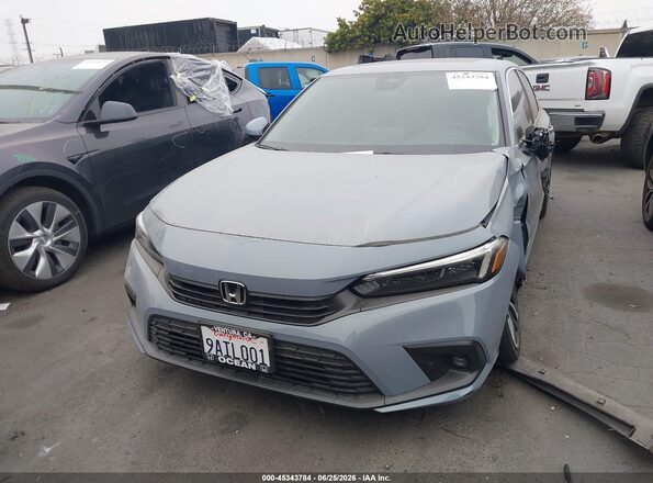 2HGFE1F93NH315791 2022 HONDA CIVIC Light Blue Vista del cuadro de instrumentos