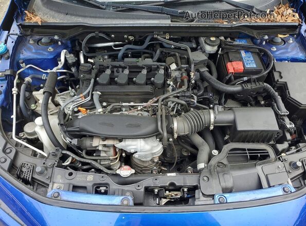 2HGFE1F94PH317665 2023 HONDA CIVIC Blue Вид задньої частини салону