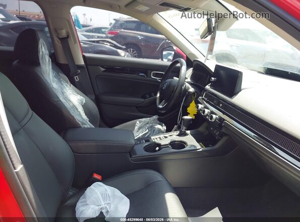 2HGFE1F94PH323465 2023 HONDA CIVIC Red Widok wnętrza z przodu