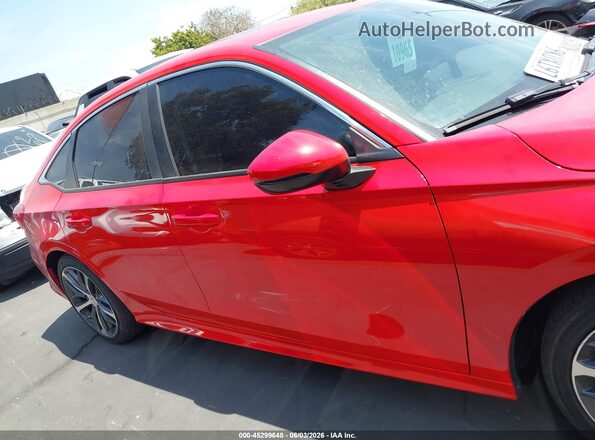 2HGFE1F94PH323465 2023 HONDA CIVIC Red Widok wnętrza z tyłu