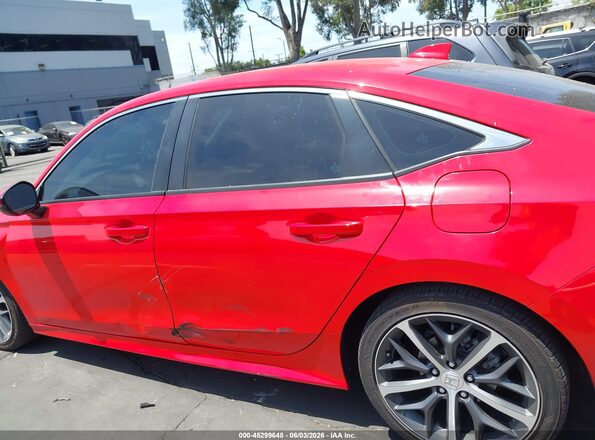 2HGFE1F94PH323465 2023 HONDA CIVIC Red Widok wnętrza 360 stopni