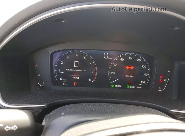2HGFE1F94RH313117 2024 HONDA CIVIC Silver Вид щитка приладів