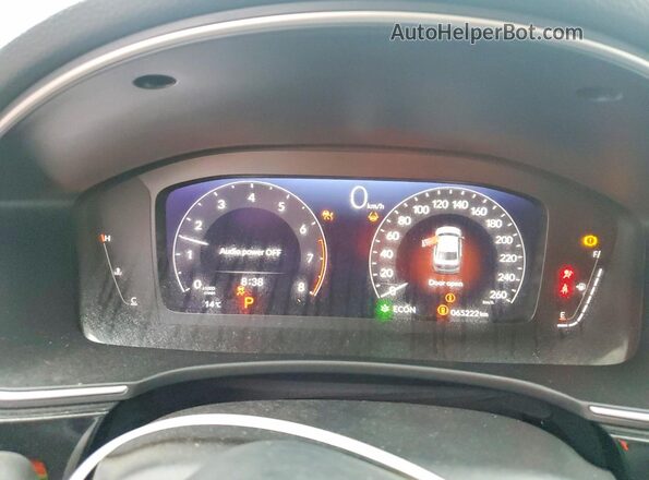 2HGFE1F96NH004212 2022 HONDA CIVIC Blue ხელსაწყოთა პანელის ხედი