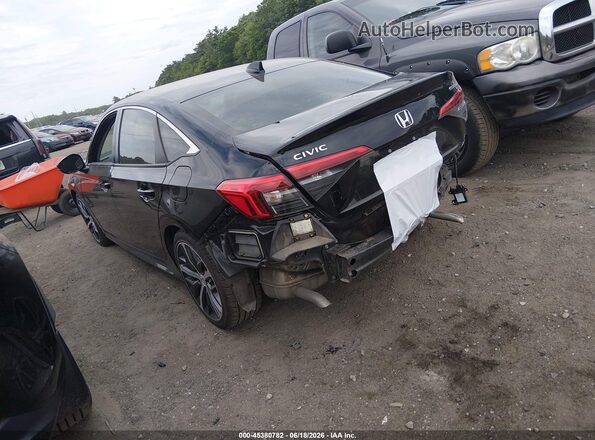 2HGFE1F97PH309575 2023 HONDA CIVIC Black Trasero izquierdo