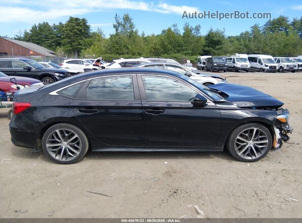 2HGFE1F98NH316385 2022 HONDA CIVIC Black უკანა სალონის ხედი