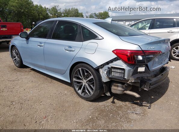 2HGFE1F99NH300065 2022 HONDA CIVIC Light Blue Trasero izquierdo