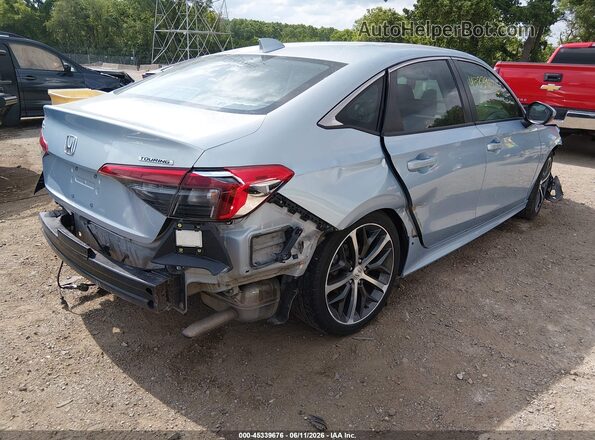 2HGFE1F99NH300065 2022 HONDA CIVIC Light Blue Trasero derecho