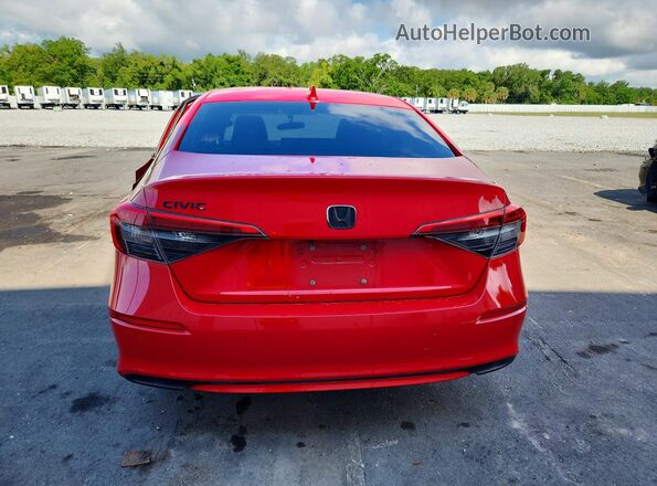 2HGFE1F99NH303497 2022 HONDA CIVIC Red Vista trasera
