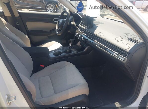 2HGFE2F20PH539452 2023 HONDA CIVIC Белый Вид салона спереди