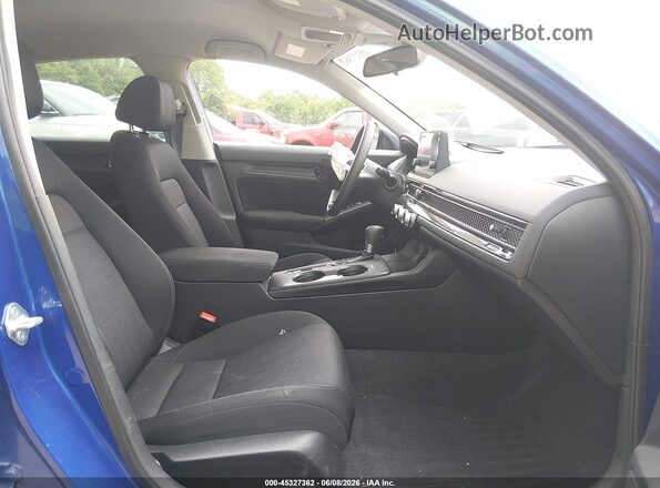 2HGFE2F21NH528490 2022 HONDA CIVIC Blue Вид салону спереду