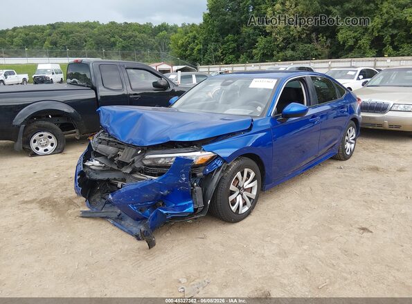 2HGFE2F21NH528490 2022 HONDA CIVIC Blue Передня ліва чверть